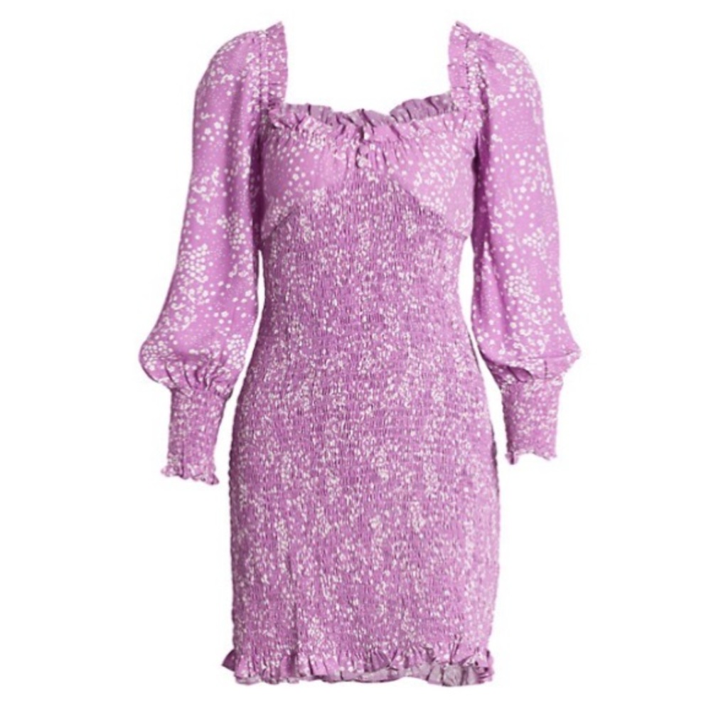 Faithfull the Brand Gombardy Lavender Mini Dress
